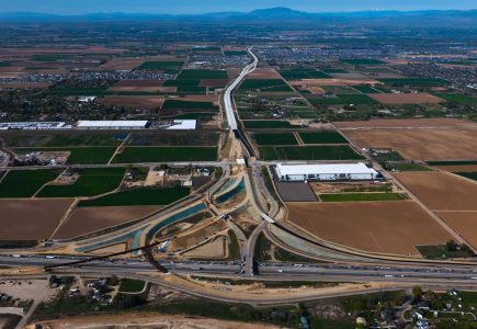 I-84/SH-16 System Interchange looking north.