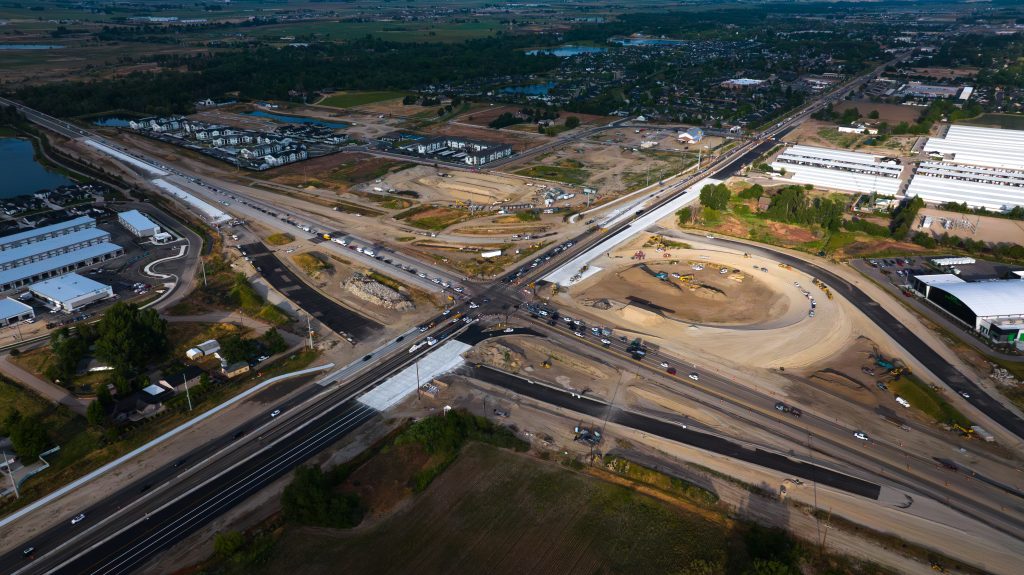 Aerial view of the SH-16/SH-44 Interchange. 
