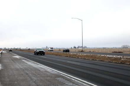 US-20 roadway in the Ucon area between Idaho Falls and Rigby
