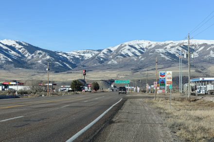 US-30 at McCammon near the I-15 interchange.