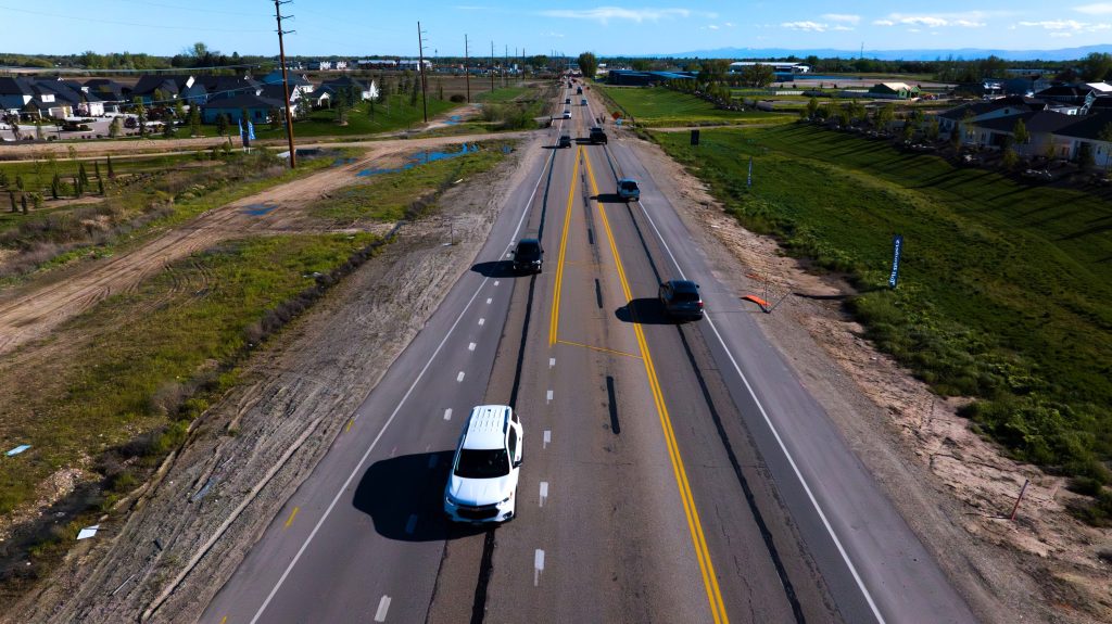 SH-16 south of Floating Feather Road looking south.