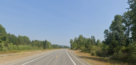 Section of US-95 with two lanes near Colburn Canyon Road.