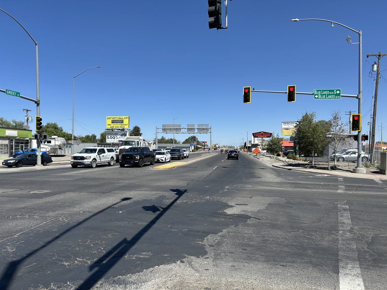 Lane closures on Kimberly Road begin Monday