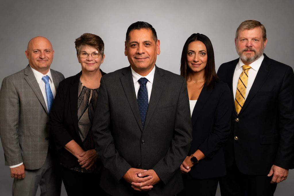 ITD executive team. From left; Todd Hubbard, Lisa McClellan, Alberto Gonzalez, Laila Krall and Dave Kuisti