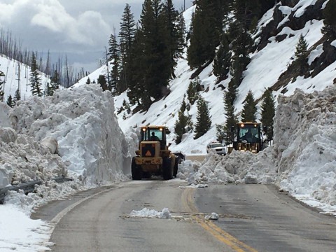 This slide was relatively free of trees or rocks, making cleanup much easier and faster.