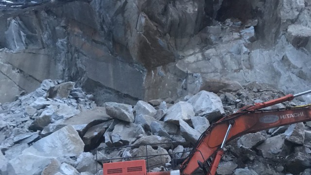 Rockslide on Idaho Highway 55